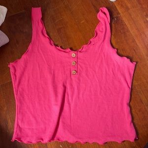 Vibrant pink tank top